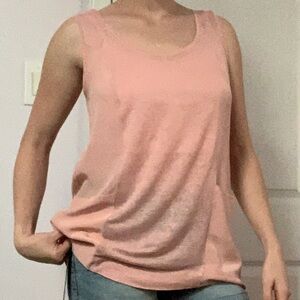 Escada Breezy Pink Oversized Tank
